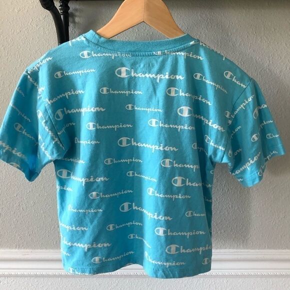 Champion Cropped Print Logo Tee - Picture 5 of 8